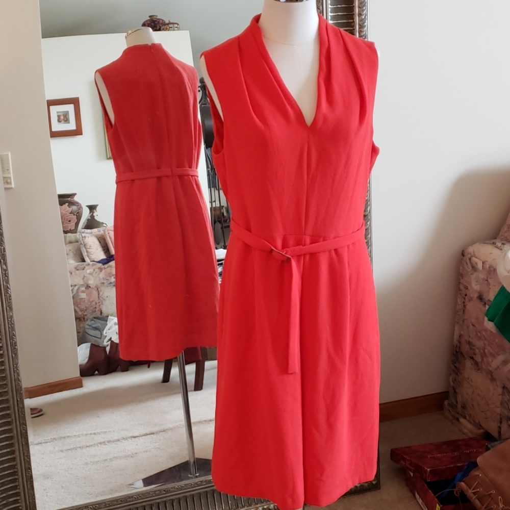 Adrianna Papell sz 16(misses) orange dress